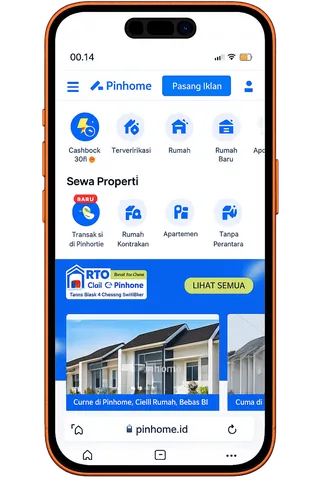 Приложение Pinhome на экране смартфона