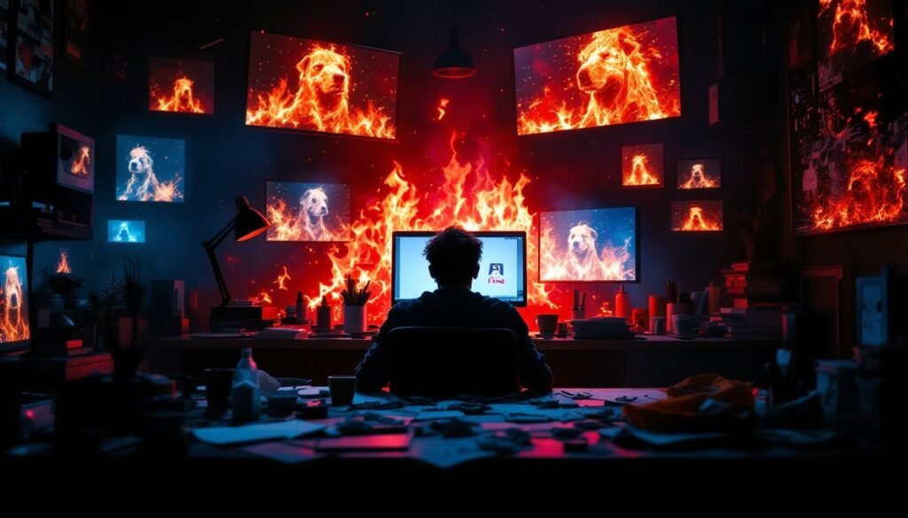 Создатель «This is fine» заявляет, что стартап ИИ украл его искусство